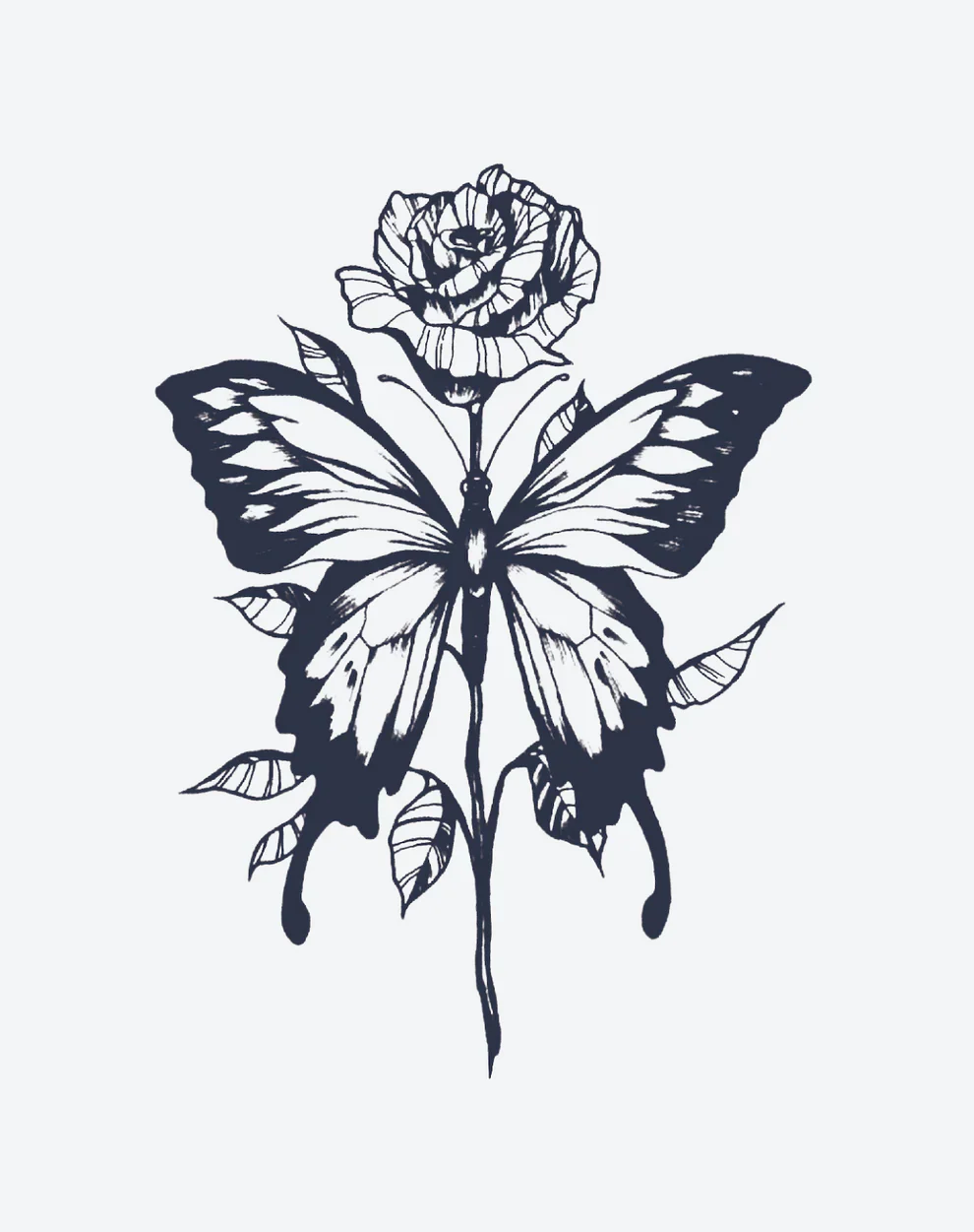 Butterfly & Rose - Image 2