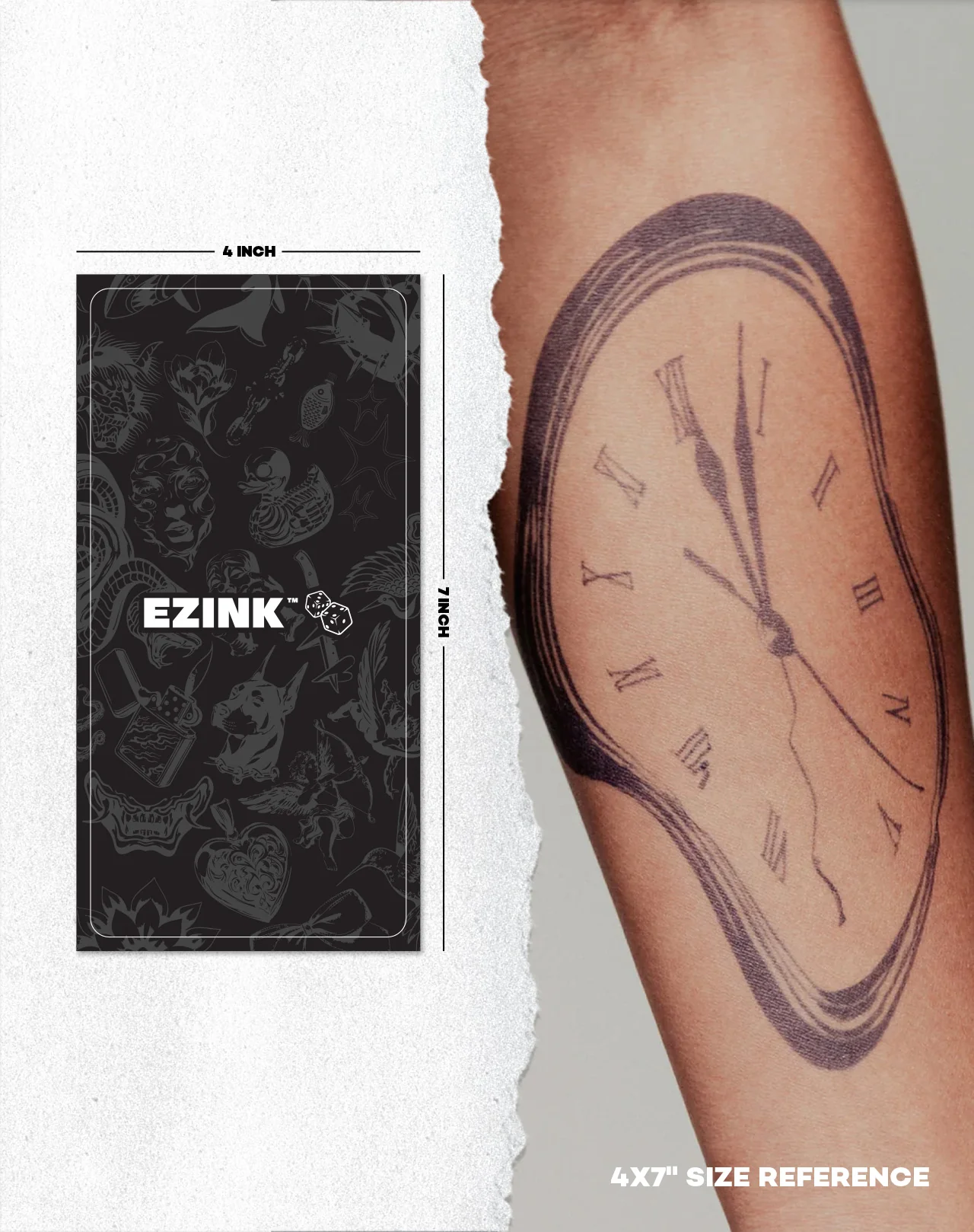 Custom Large Tattoo (4×7”)