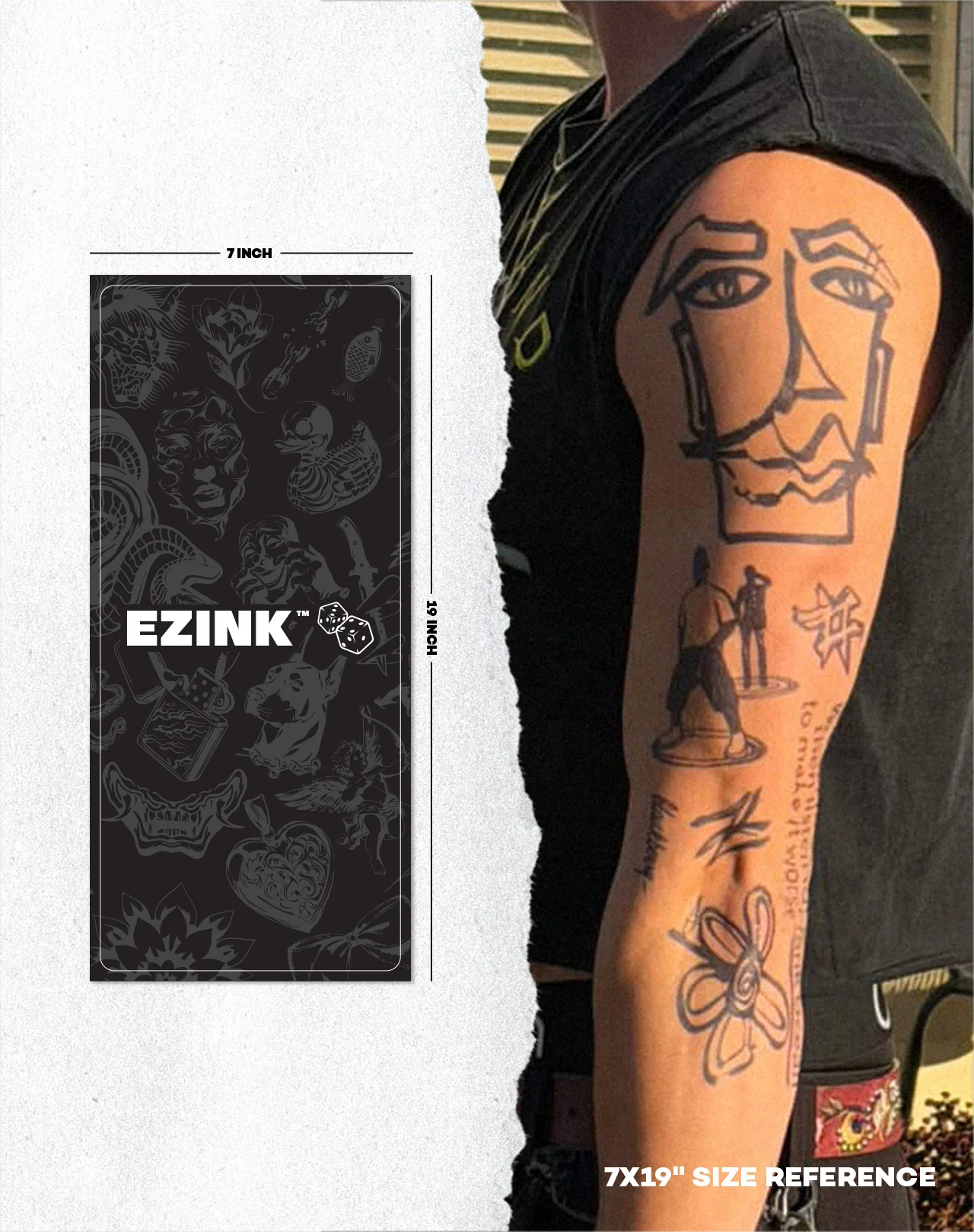 Custom Sleeve Tattoo (7×19”) - Image 3